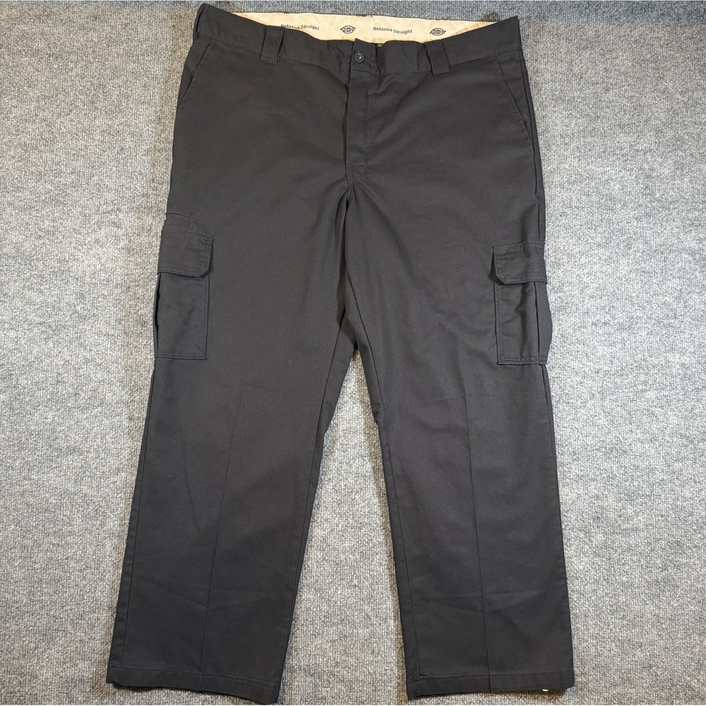Dickies Flex Cargo Relaxed Straight Fit Men's Work Pants 42x30 Black